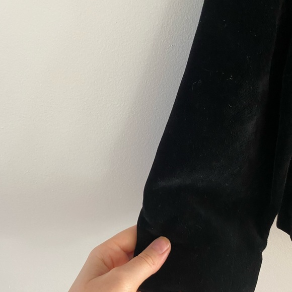 Vintage 60s/70s Black Velvet Cotton Blazer - Made in Canada - Picture 6 of 6